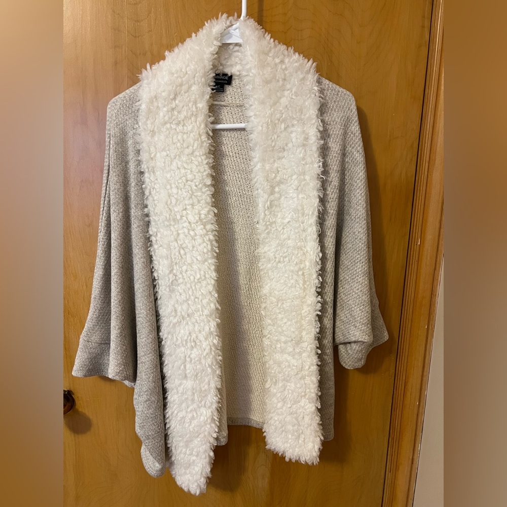 Warm, cozy shrug